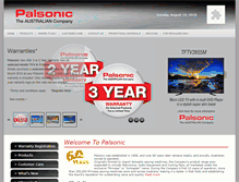 Tablet Screenshot of palsonic.com.au